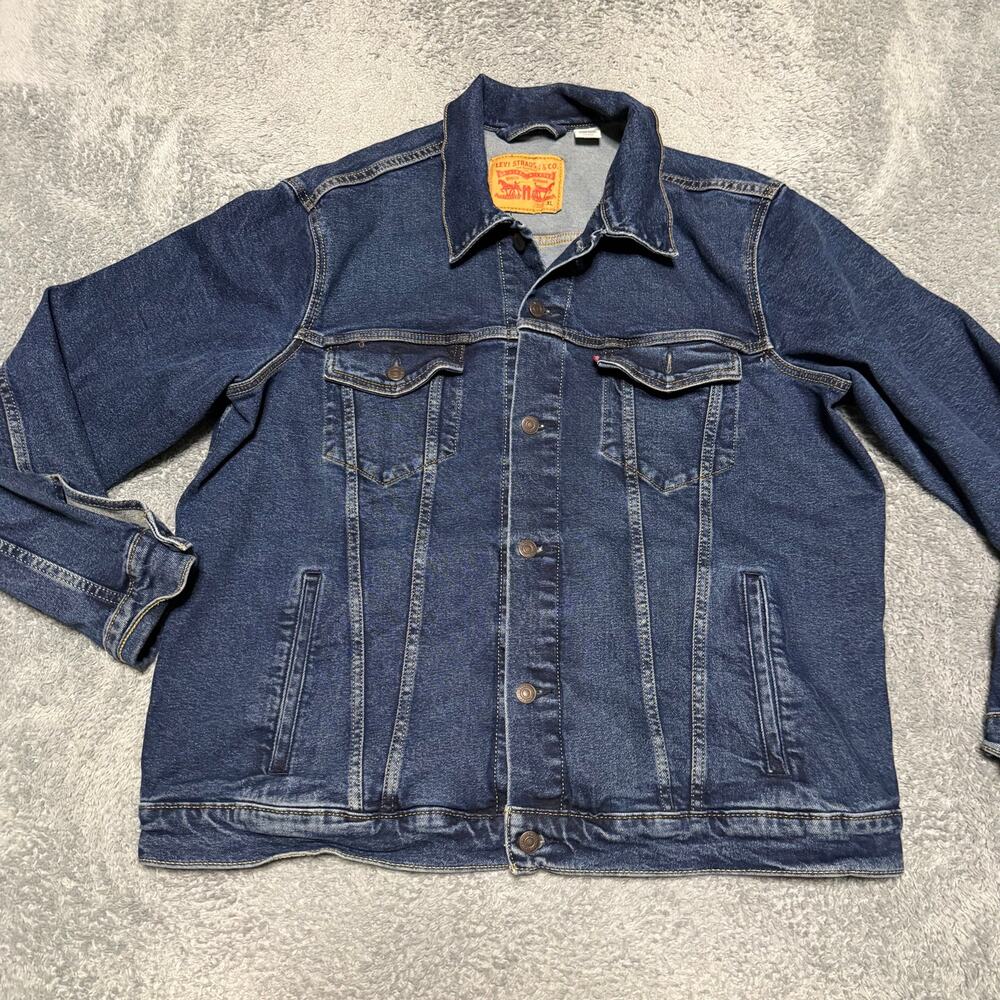 Levi’s Jean Jacket Mens XL Button Blue Denim Trucker